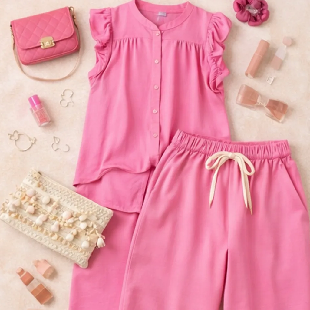 summer vibes dames set blouse en broek viscose by jeanny zomer outfit