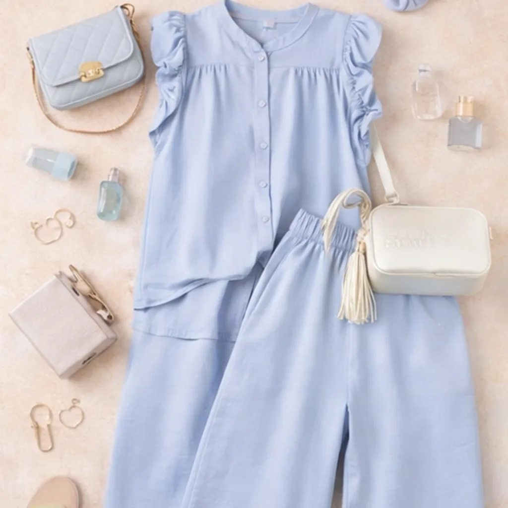 summer vibes dames set blouse en broek viscose by jeanny zomer outfit