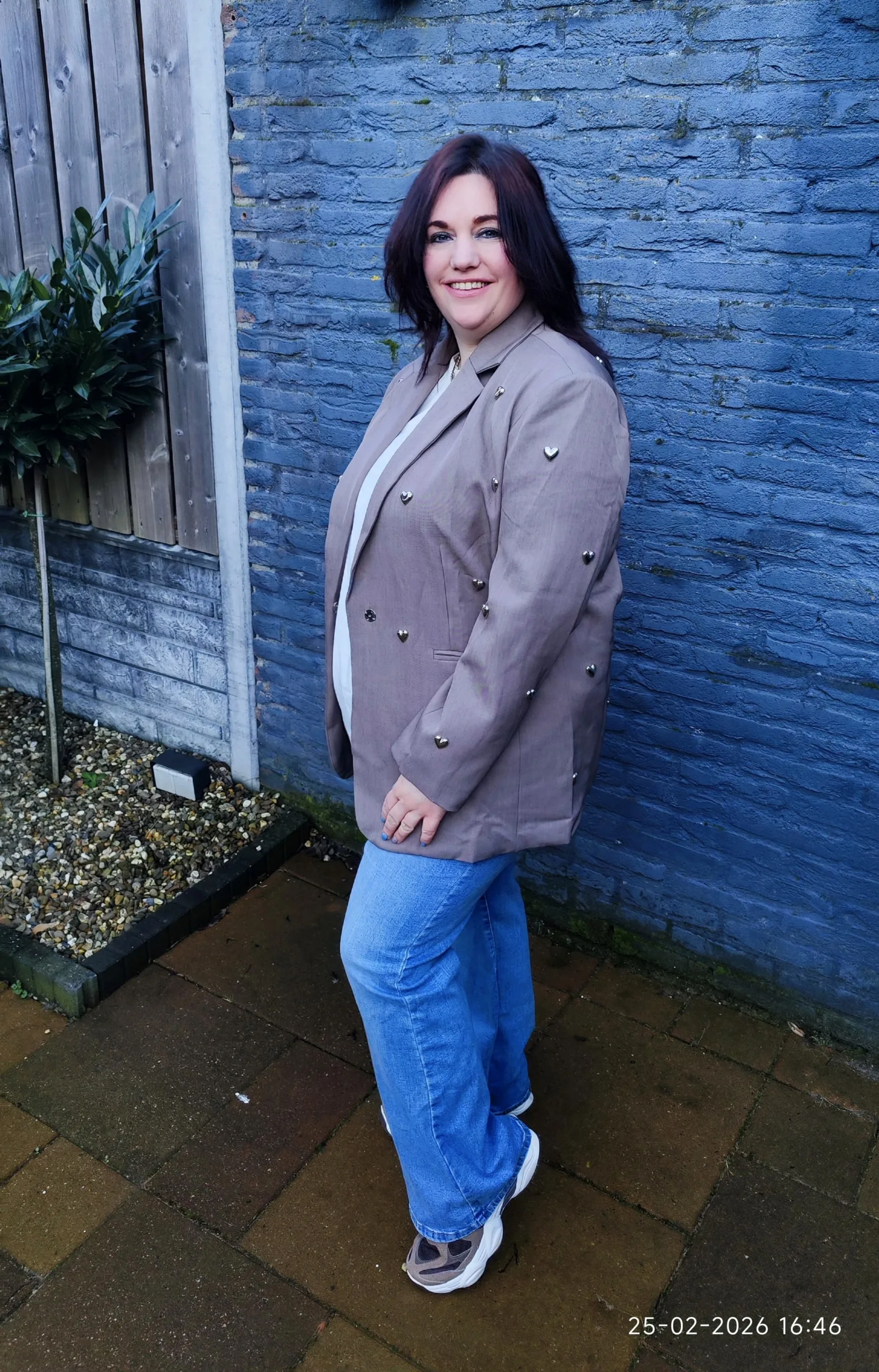 Blazer Hearts Oversized Taupe - Afbeelding 6