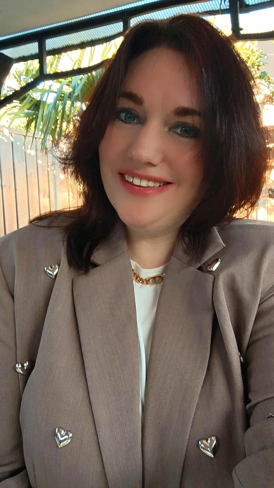 Blazer Hearts Oversized Taupe - Afbeelding 5