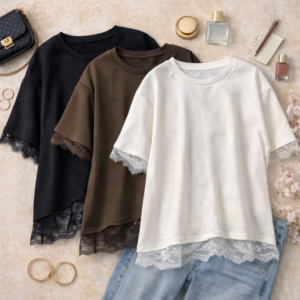 Oversized T-shirt met Kant