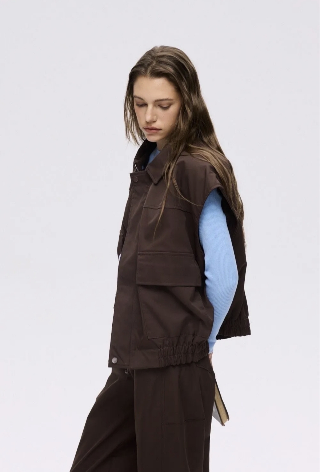 Oversized Gilet Chocoladebruin Camel | One Size tot 46 | By Jeanny